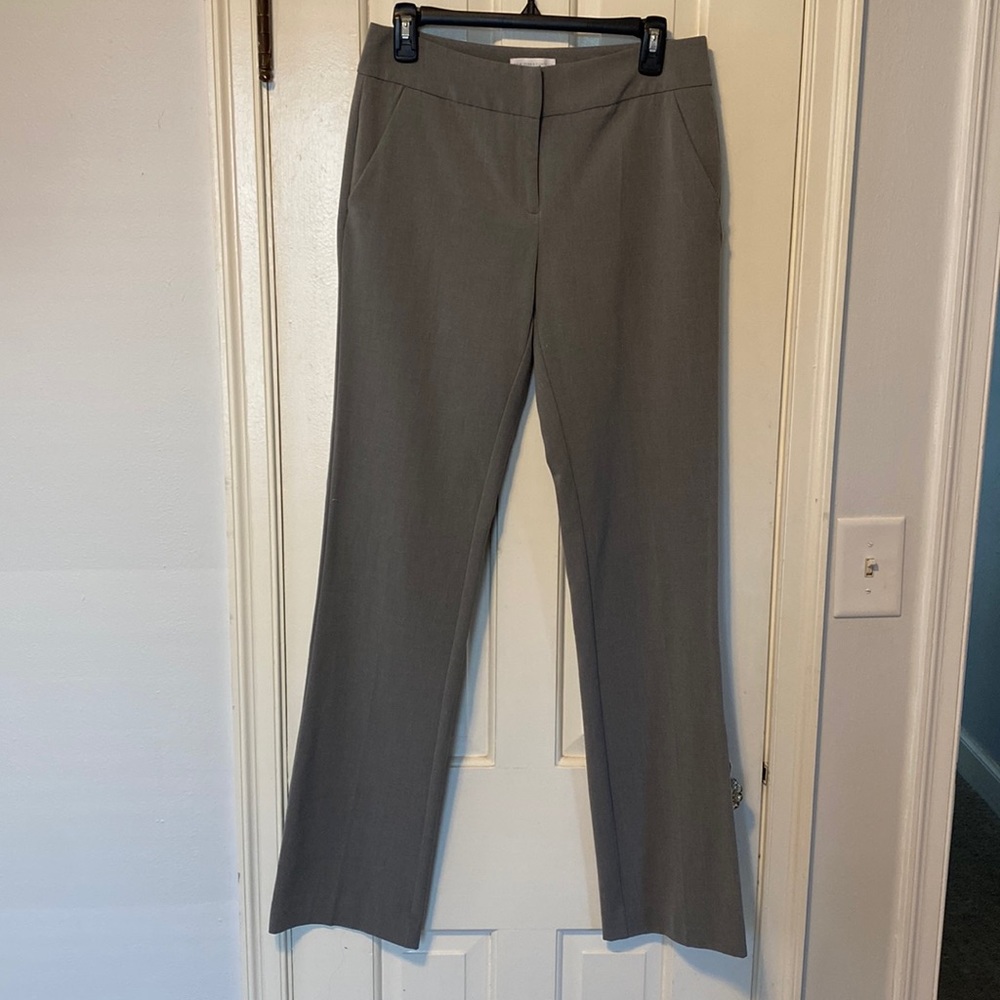 New York & Company Women’s Gray Dress Pant (size 4 tall)